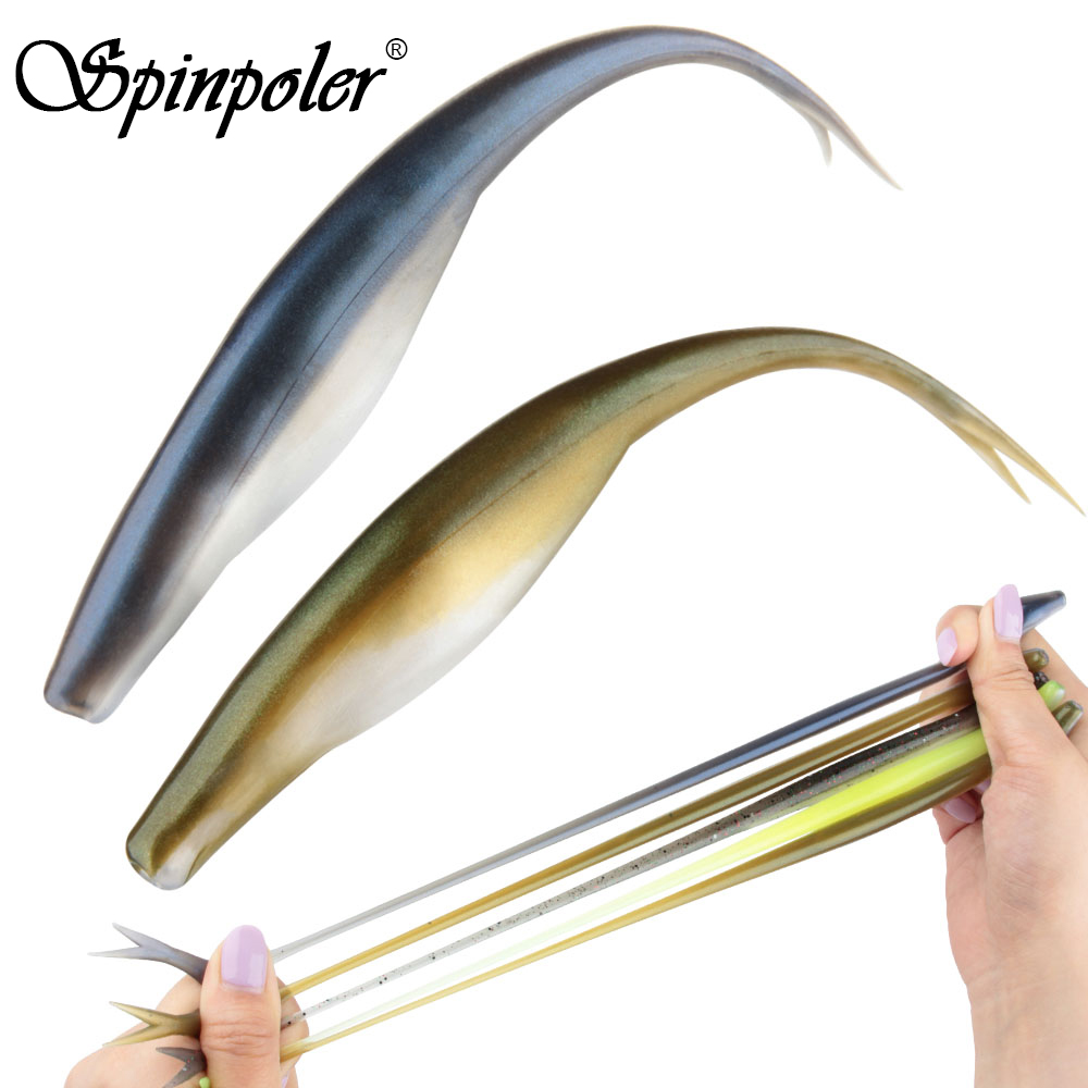 Fishing Lure Jerkbait - Spinpoler Jerk Shad Schwimmender TPR-Weichköder Angelköder