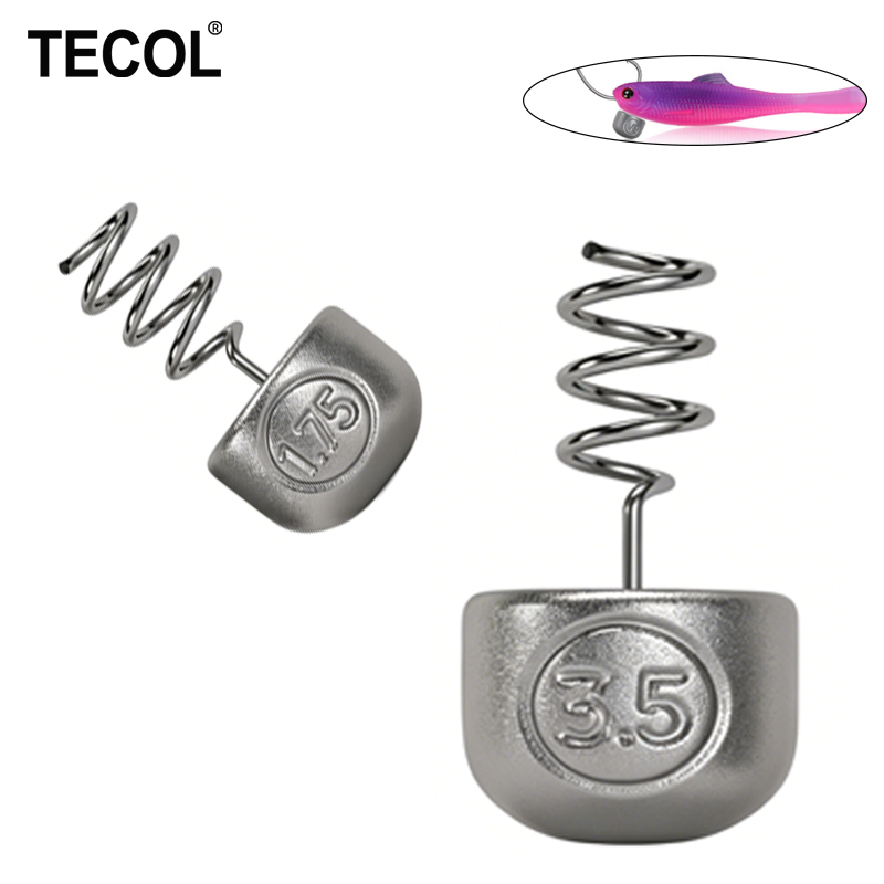 Fishing Lure Accessories - TECOL 1G 1.75G 2.7G 3.5G Spiral-Feder-Einsatzblei,
