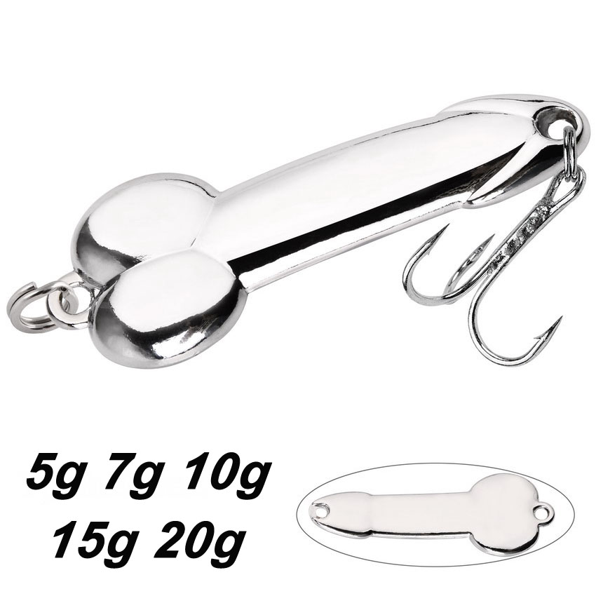 Fishing Lure Spinnerbait - Metall löffel Penis form Angel köder