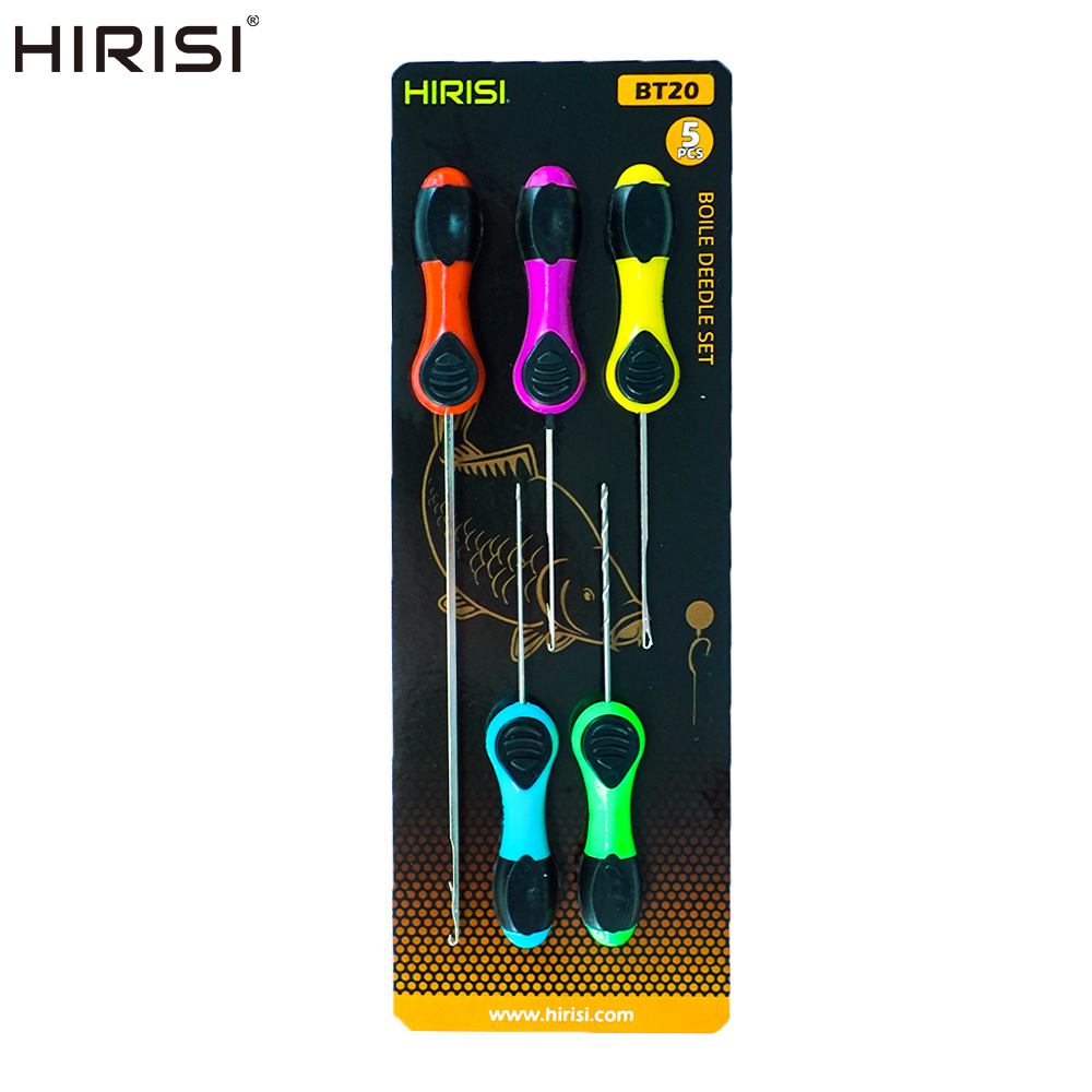 Fishing Lure Making Kit - Hirisi 5-teiliges Karpfenangel-Werkzeugset mit Ködernadeln, Pop-Up-Boilie-Rigs