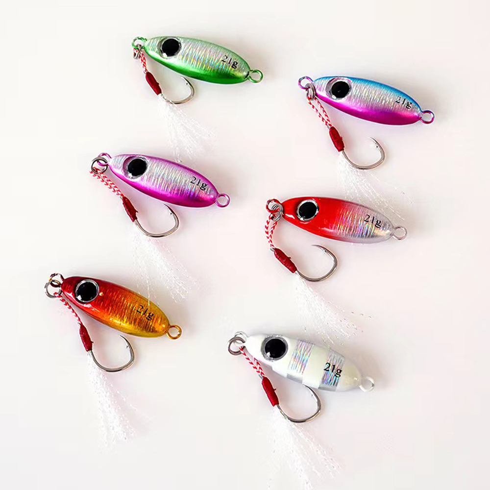 Fishing Lure Spoon - 6 stücke Micro Metall Jigging Angeln