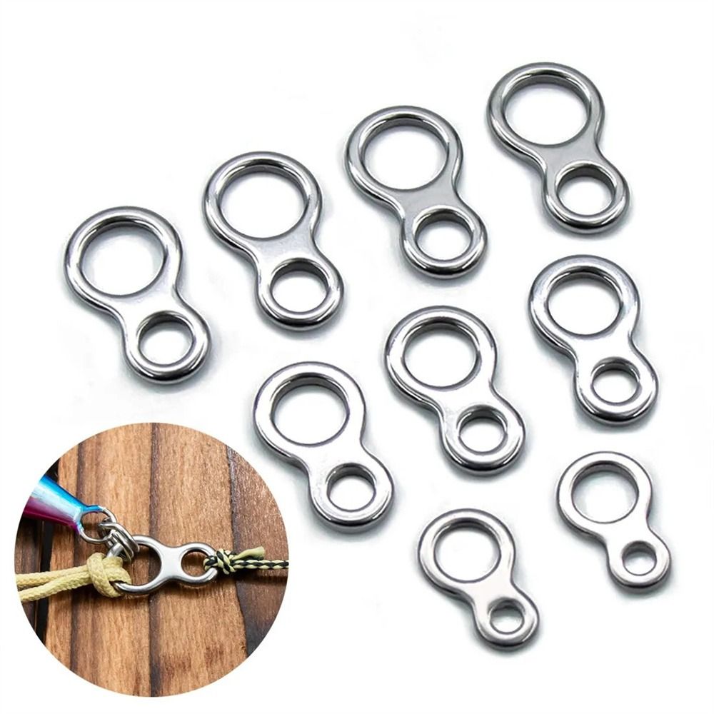 Fishing Lure Jig - 10 Stück Angeln Massiv ring Edelstahl