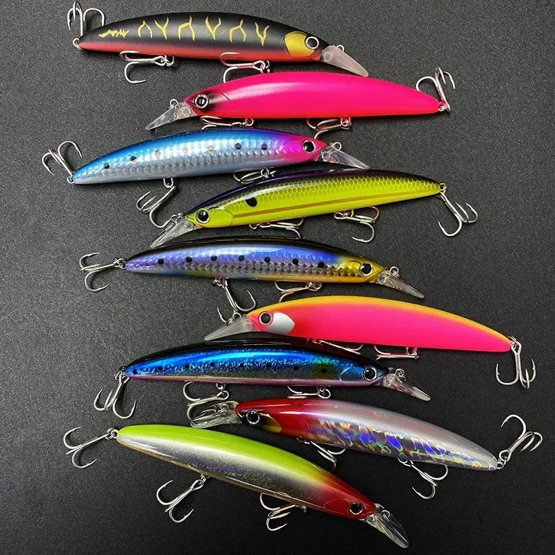 Fishing Lure Spinnerbait - Schwimmende Minnow-Angelköder, 110 mm, 20 g,