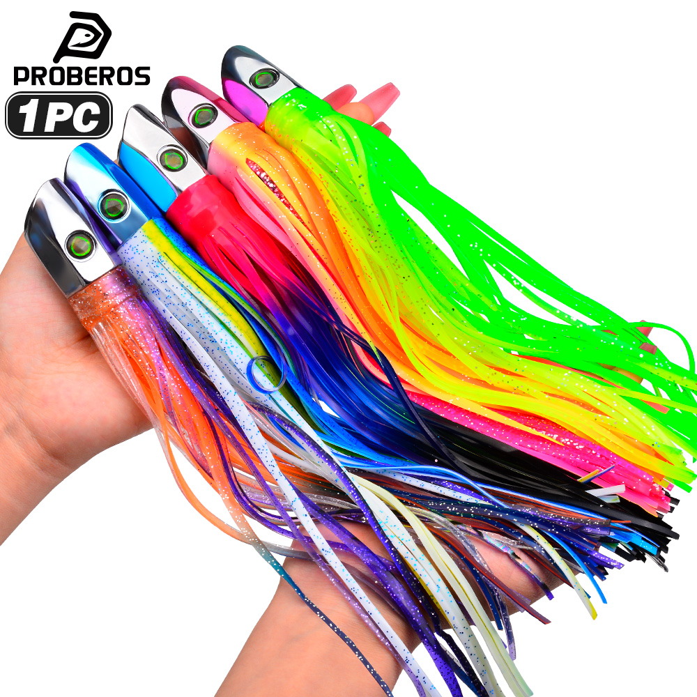 Fishing Lure Buzzbait - Proberos 9-Zoll Hochgeschwindigkeits-Schleppköder, Skirt-Köder für Marlin,
