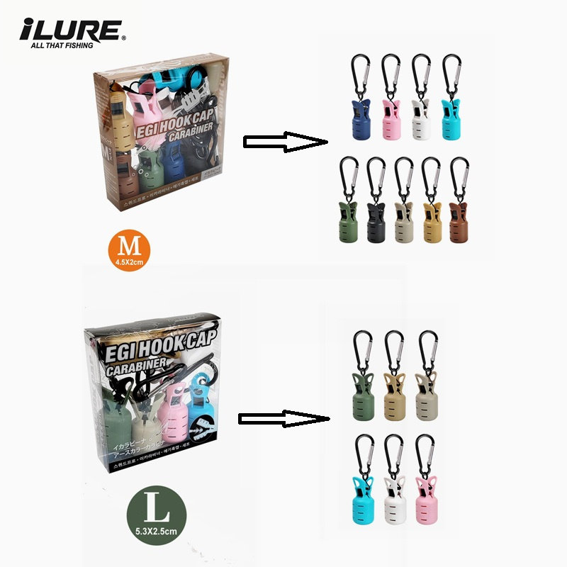 Fishing Lure Kit - L+M Größe Tintenfischköder-Schutzset Oktopus Egi Hakenabdeckung