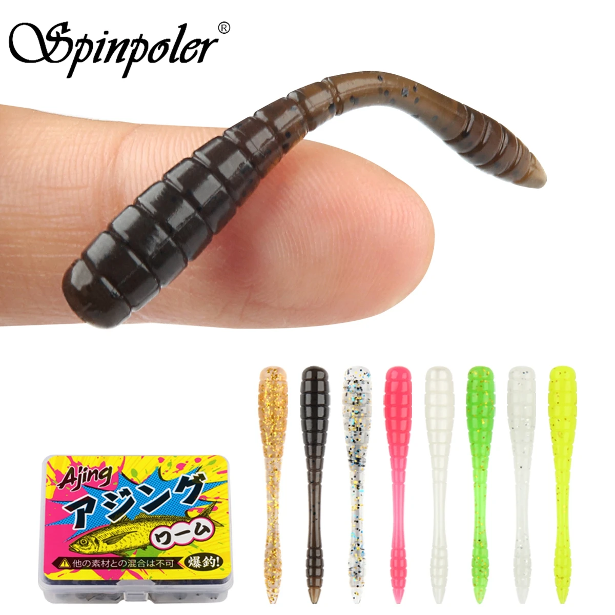 Fishing Lure Topwater - Spinpoler TPR Ajing Weiche Köder Künstliche