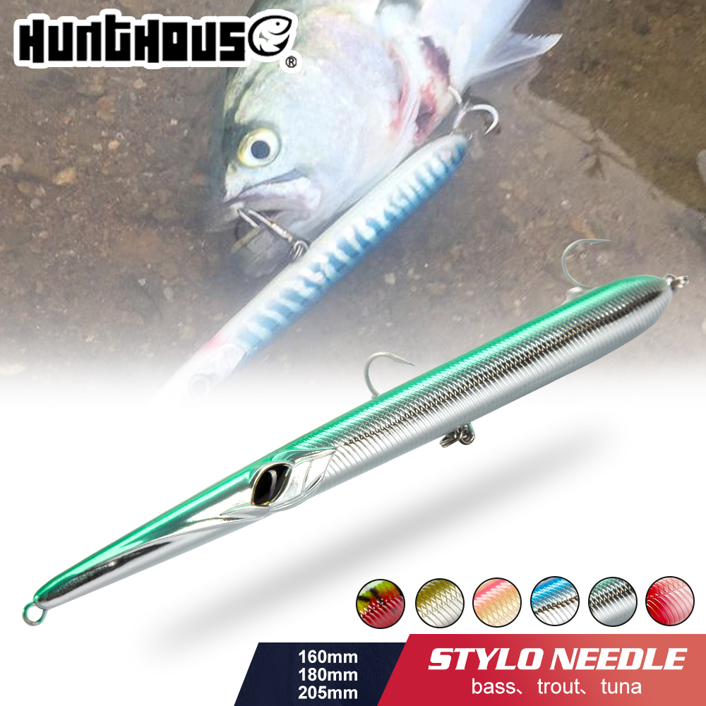 Fishing Lure Topwater - Hunthouse Nadel-Angelköder für Weitwürfe, Pencil-Stickbait 18/24/31/36g,