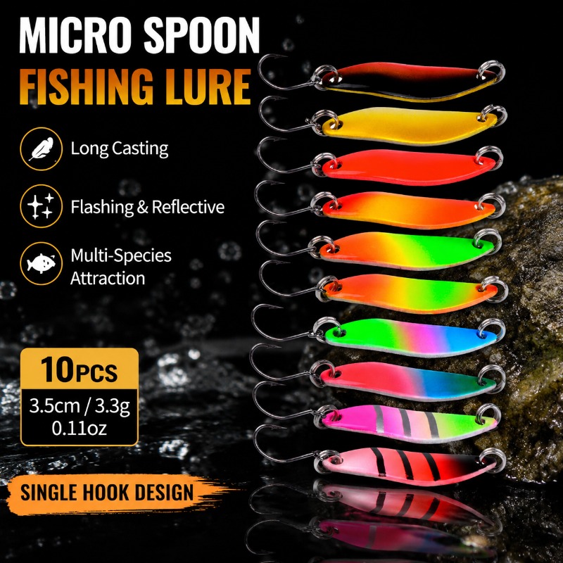 Fishing Lure Blade Bait - Mikro-Angelköder Metall-Löffelköder 3cm 3,5cm Weitwurf-Spinner mit