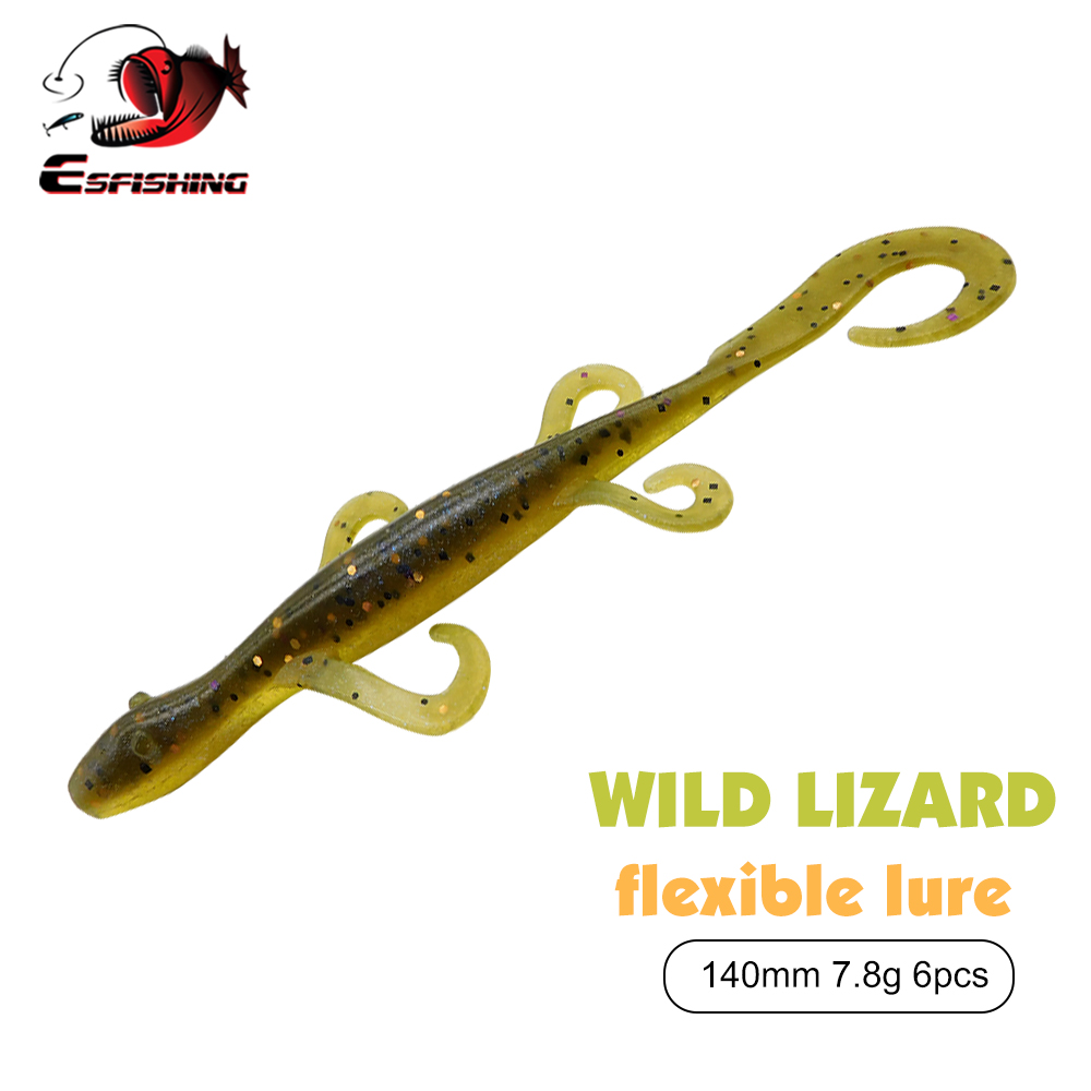 Fishing Lure Swimbait - ESFISHING Angelköder Wild Lizard 140mm 6