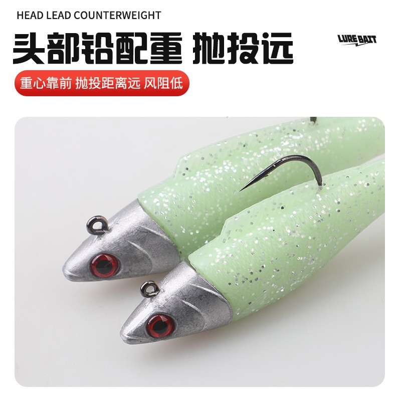 Fishing Lure Buzzbait - Großfisch-Angelköder 38g/50g/65g/82g Schleppköder Thunfisch-Bootsangelköder Leuchtender Jig