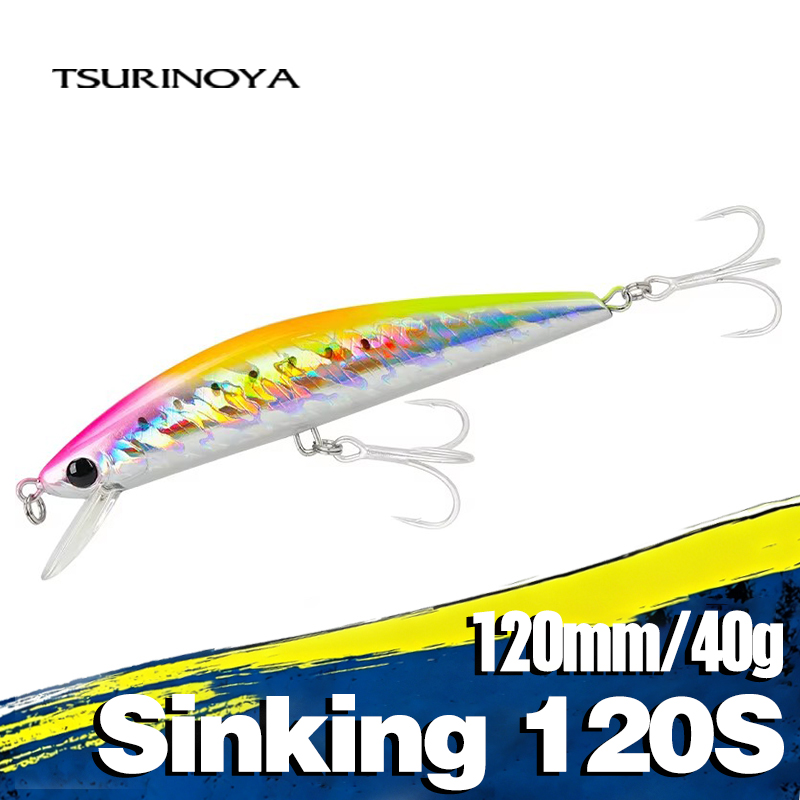 Fishing Lure Buzzbait - TSURINOYA Salzwasser-Sinking-Minnow 120S 120mm 40g Kustenangelköder