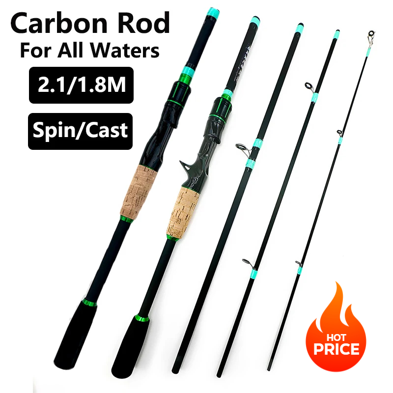 Fishing Lure Jig - Casting Spinning Angelrute mit Solid ML