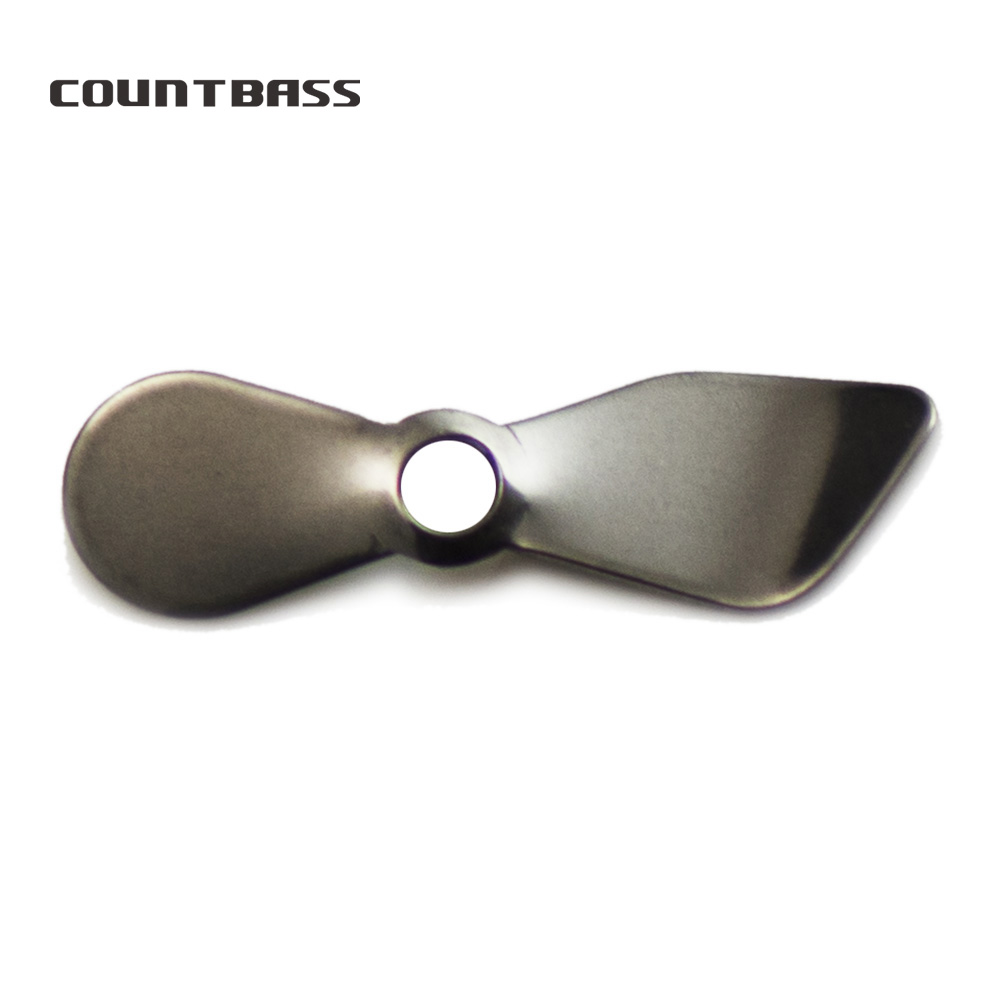 Fishing Lure Blade Bait - Countbass 50 Stück Edelstahl-Propellerblätter, Propellerblatt, DIY