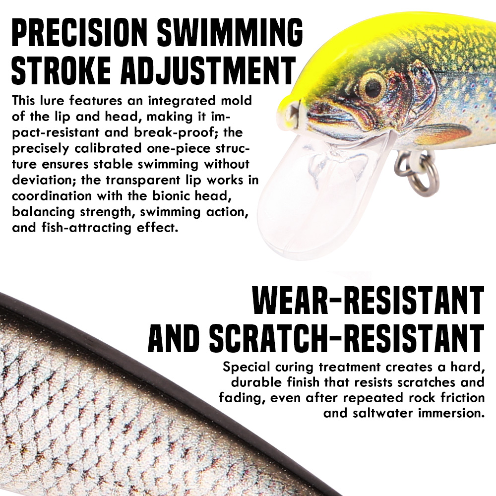 B&U Angelköder Sinking Minnow, – Fishing Lure Spinnerbait Bewertung und Preis