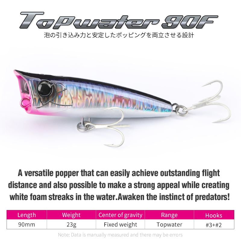 TSURINOYA 90mm 23g Topwater Po – Fishing Lure Topwater Bewertung und Preis