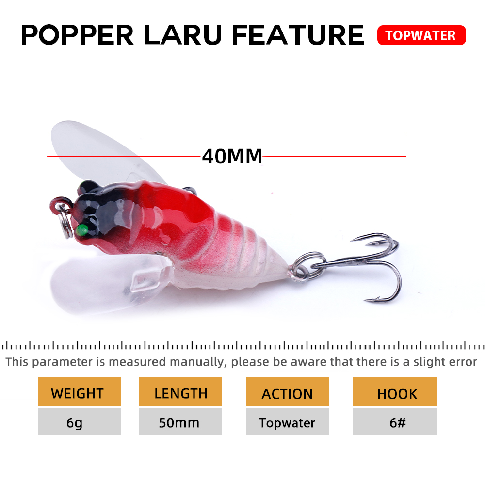 Agoie 6,5g 5cm Top water Poppe – Fishing Lure Topwater Bewertung und Preis