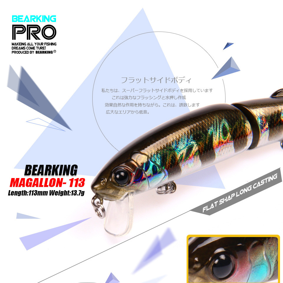 Bearking 1PC 113mm 13,7g Harte – Fishing Lure Crankbait Bewertung und Preis