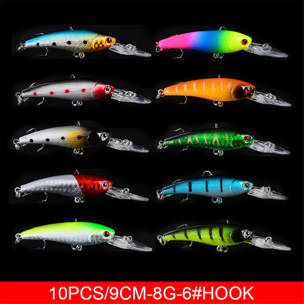 20 teile/los Minnow Angeln Loc – Fishing Lure Topwater Bewertung und Preis