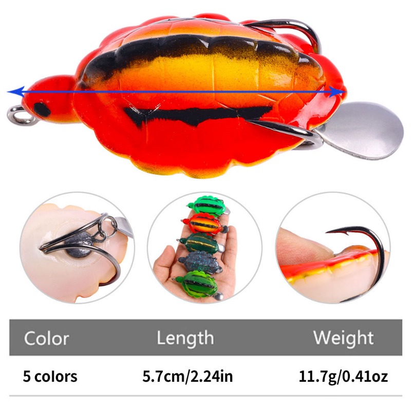 5 Stück Schildkrötenförmiger F – Fishing Lure Blade Bait Bewertung und Preis