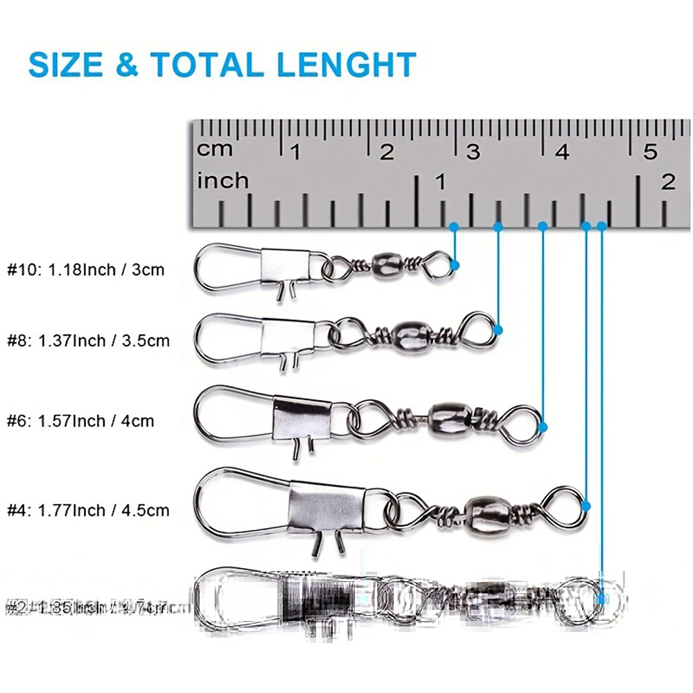 100 Teile/los 4 # 6 # 8 # 10 # – Fishing Lure Accessories Bewertung und Preis