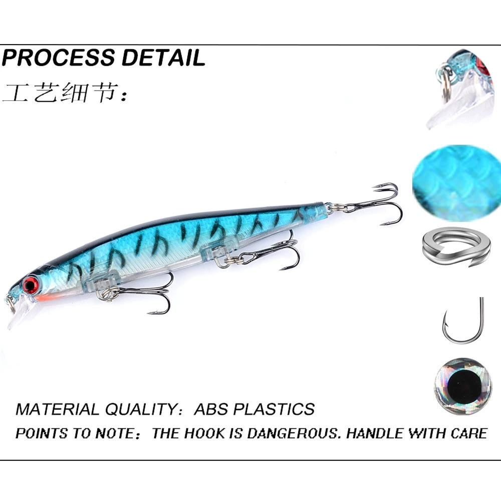 1pc Laser Sinking Minnow Angel – Fishing Lure Jerkbait Bewertung und Preis