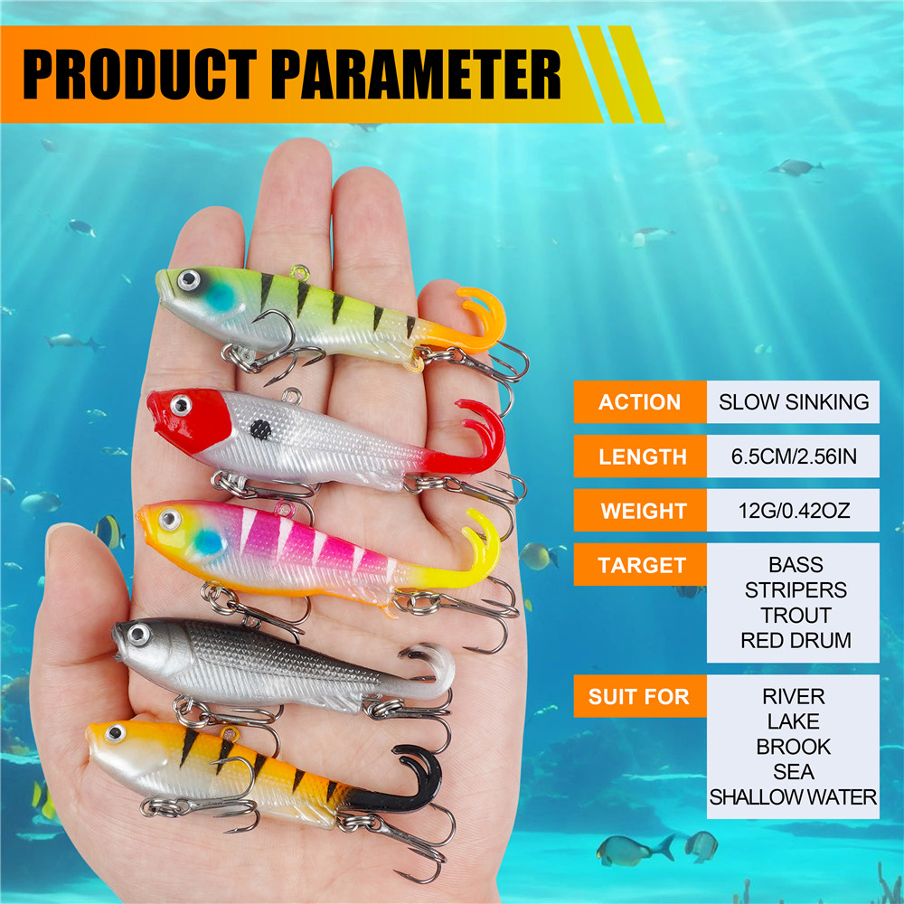 5 Stück vorgezeichnete Jig-Kop – Fishing Lure Swimbait Bewertung und Preis