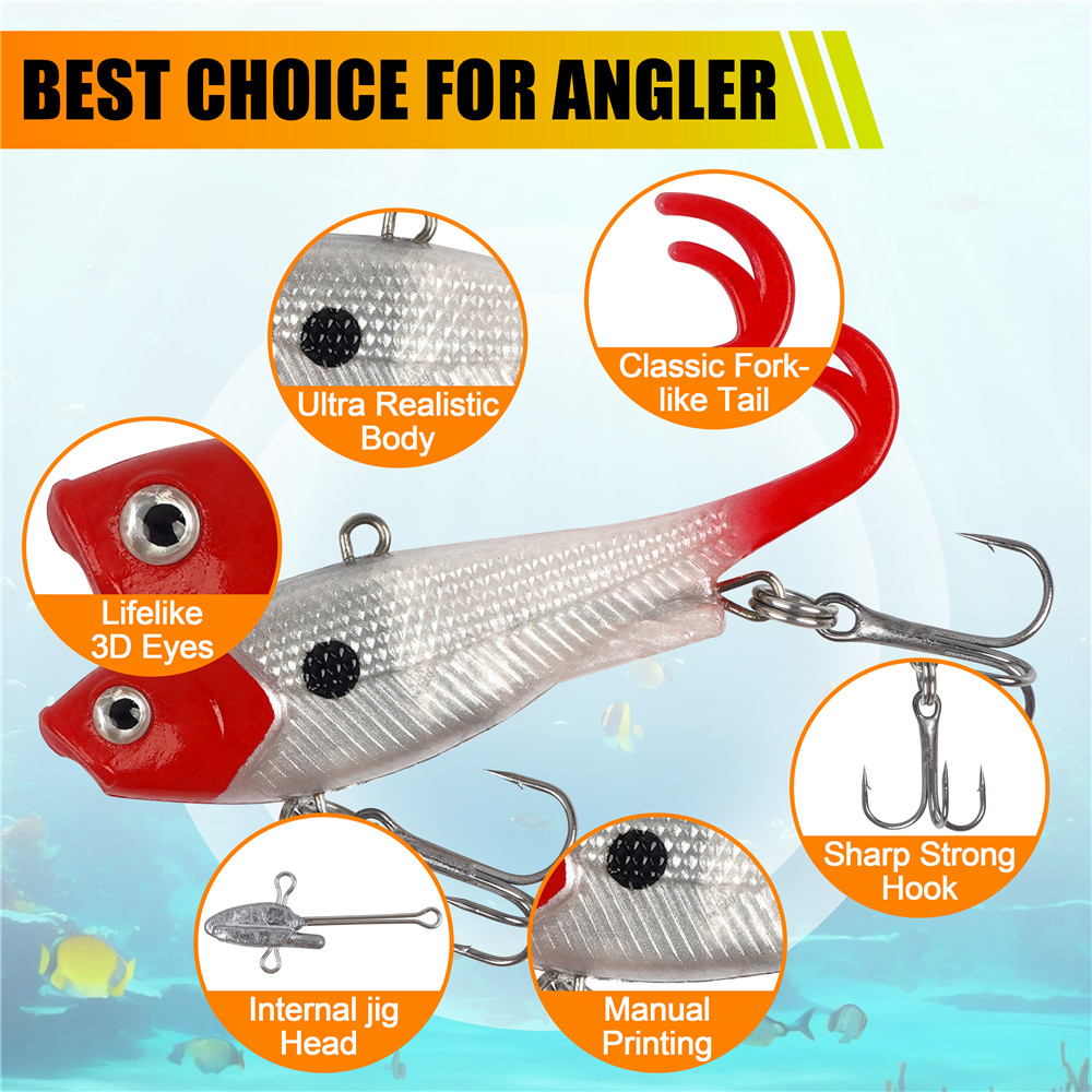 5 Stück vorgezeichnete Jig-Kop – Fishing Lure Swimbait Bewertung und Preis