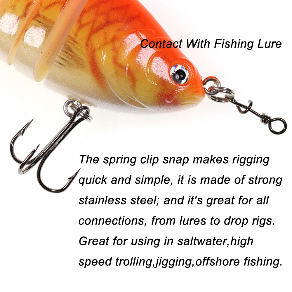 Bimoo 50 Stück Edelstahl Schne – Fishing Lure Accessories Bewertung und Preis