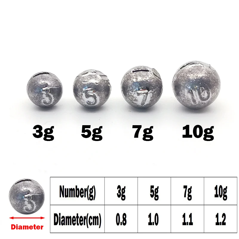 OUTKIT 10 teile/los Blei Kopf  – Fishing Lure Accessories Bewertung und Preis