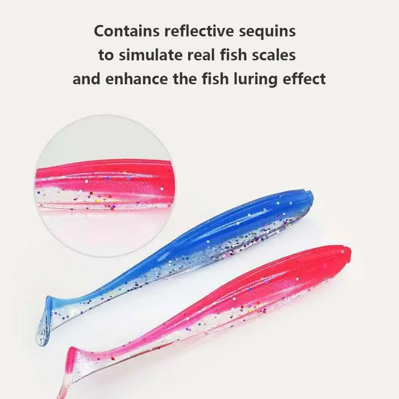 SHIQIAN 50 Stück weiche Angelk – Fishing Lure Soft Plastic Bewertung und Preis