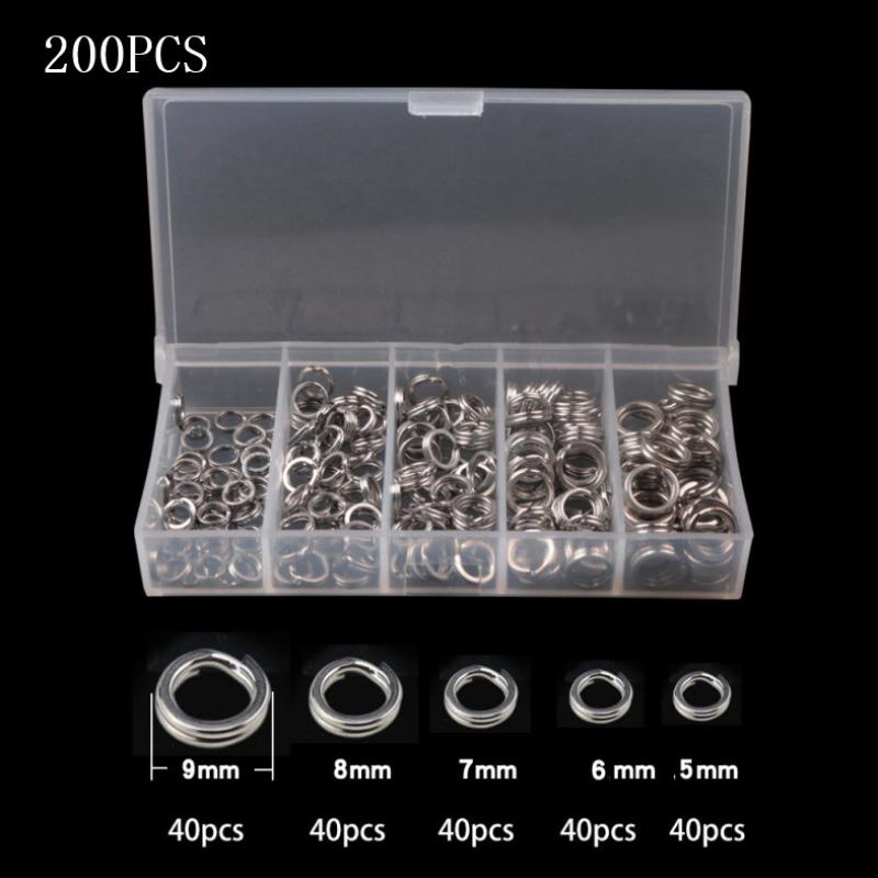 200 Stück 5 Größen Hochfeste E – Fishing Lure Accessories Bewertung und Preis